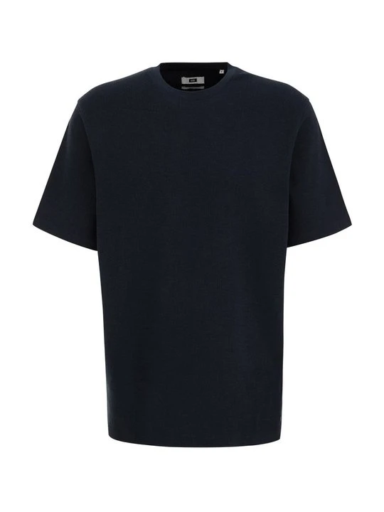 Zdjęcie produktu T-shirt basic WE Fashion granatowy melanż