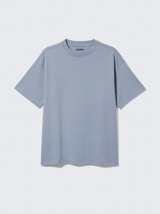 Zdjęcie produktu T-shirt basic Weekday jasnoniebieski