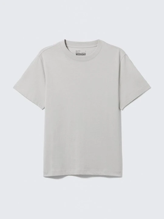 Zdjęcie produktu T-shirt basic Weekday jasnoszary