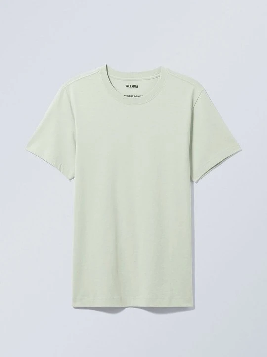 Zdjęcie produktu T-shirt basic Weekday zielony melanż