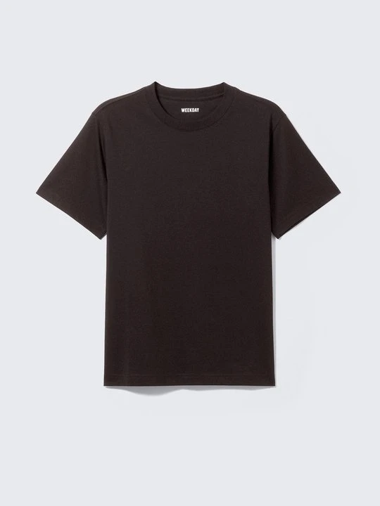 Zdjęcie produktu T-shirt basic Weekday brązowy