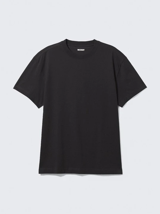 Zdjęcie produktu T-shirt basic Weekday czarny