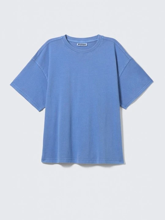Zdjęcie produktu T-shirt basic Weekday niebieski