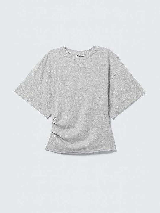Zdjęcie produktu T-shirt basic Weekday szary