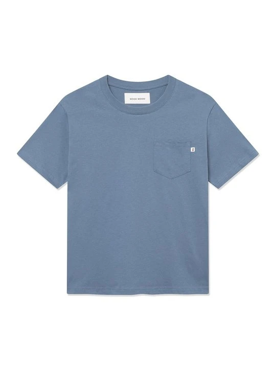 Zdjęcie produktu T-shirt basic Wood Wood niebieski