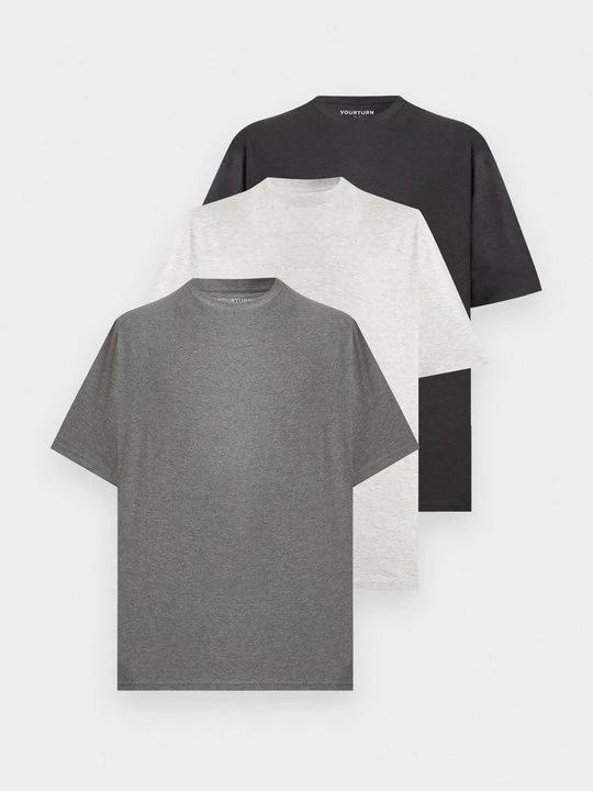 Zdjęcie produktu T-shirt basic YOURTURN By Zalando jasnoszary melanż