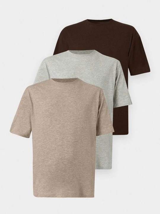 Zdjęcie produktu T-shirt basic YOURTURN beżowy melanż