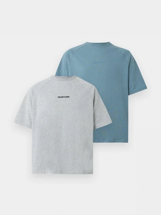 Zdjęcie produktu T-shirt basic YOURTURN By Zalando jasnoszary melanż