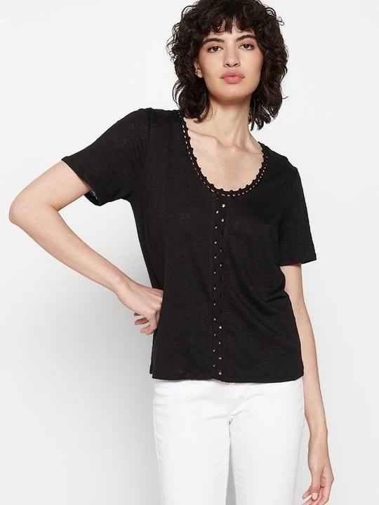 Zdjęcie produktu T-shirt basic ZAPA antracytowy melanż