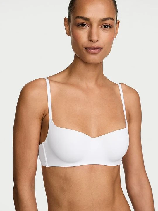 Zdjęcie produktu T-shirt Biustonosz lekko usztywniany balkonetka Smooth Victoria's Secret Biały