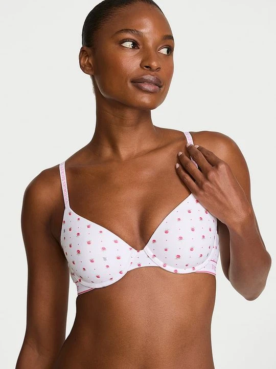 Zdjęcie produktu T-shirt Biustonosz lekko usztywniany bawełniany Demi Victoria's Secret
