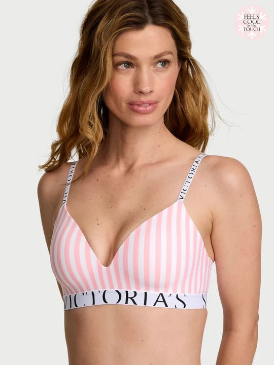 Zdjęcie produktu T-shirt Biustonosz lekko usztywniany bez fiszbin CoolBra Victoria's Secret Paski