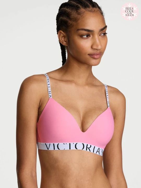 Zdjęcie produktu T-shirt Biustonosz lekko usztywniany bez fiszbin CoolBra Victoria's Secret Różowy