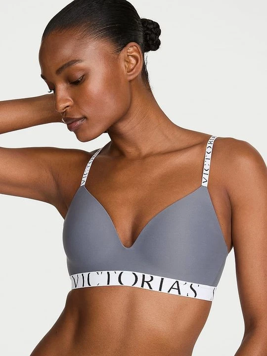 Zdjęcie produktu T-shirt Biustonosz lekko usztywniany bez fiszbin CoolBra Victoria's Secret Szary