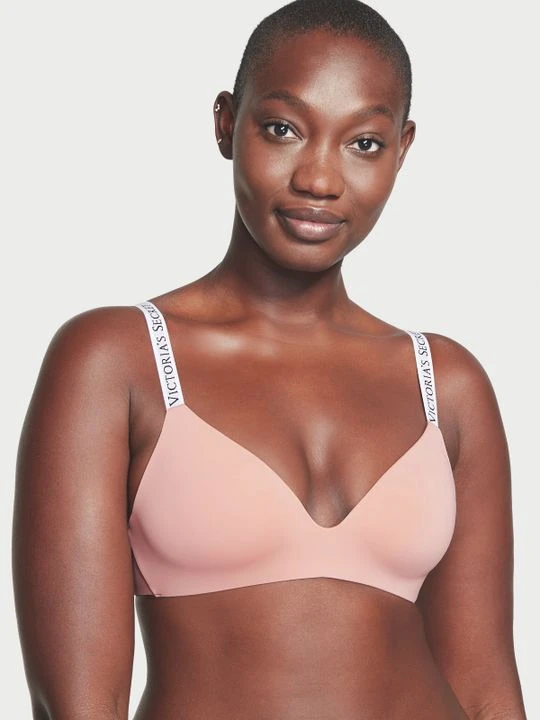 Zdjęcie produktu T-shirt Biustonosz lekko usztywniany bez fiszbin Lightly-Lined Wireless Victoria's Secret Różowy