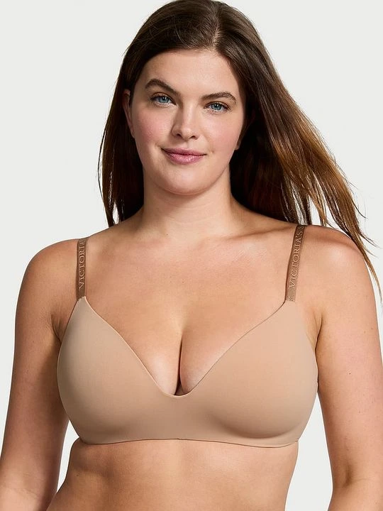 Zdjęcie produktu T-shirt Biustonosz lekko usztywniany bez fiszbin Victoria's Secret Beżowy