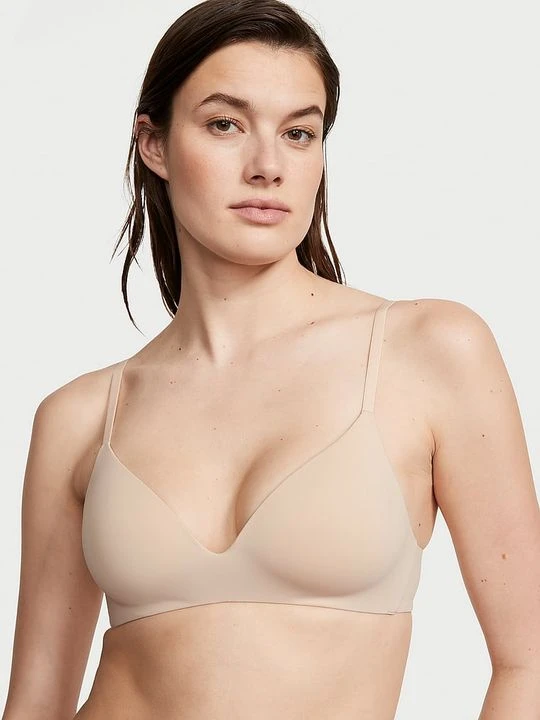 Zdjęcie produktu T-shirt Biustonosz lekko usztywniany bez fiszbin Victoria's Secret Beżowy