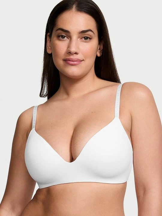Zdjęcie produktu T-shirt Biustonosz lekko usztywniany bez fiszbin Victoria's Secret Biały