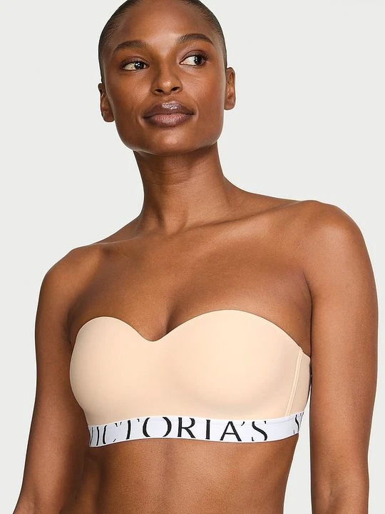 Zdjęcie produktu T-shirt Biustonosz lekko usztywniany bez ramiączek CoolBra Victoria's Secret Beżowy