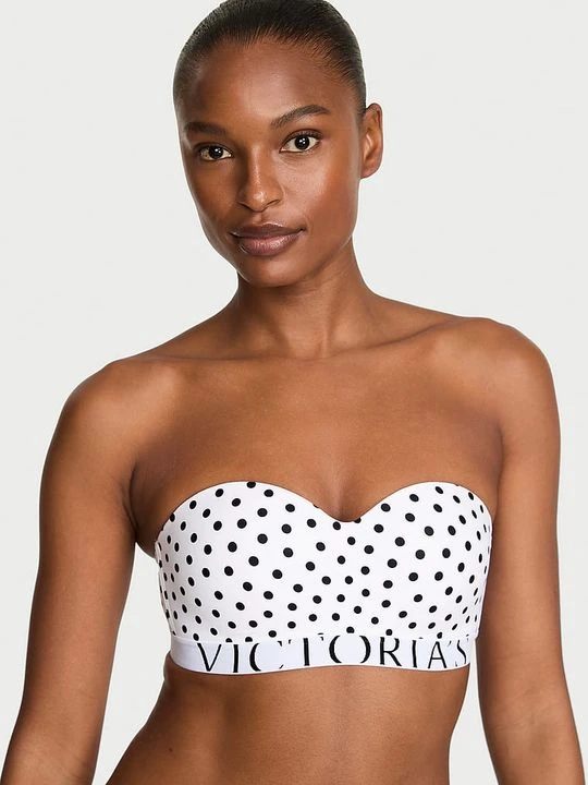 Zdjęcie produktu T-shirt Biustonosz lekko usztywniany bez ramiączek CoolBra Victoria's Secret Z nadrukiem
