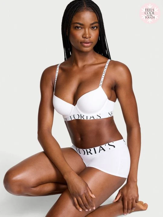Zdjęcie produktu T-shirt Biustonosz lekko usztywniany CoolBra Demi Victoria's Secret Biały