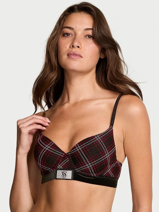 Zdjęcie produktu T-shirt Biustonosz lekko usztywniany Shine Patch Velvet Demi Victoria's Secret