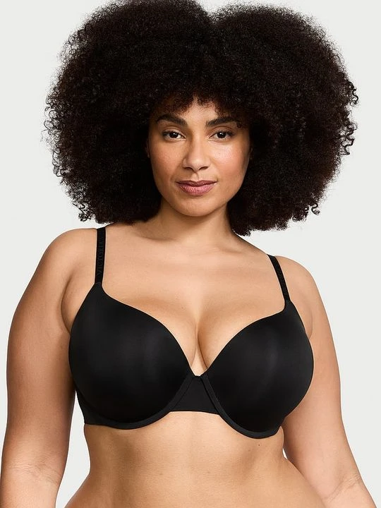 Zdjęcie produktu T-shirt Biustonosz push-up Perfect Shape Smooth Victoria's Secret Czarny