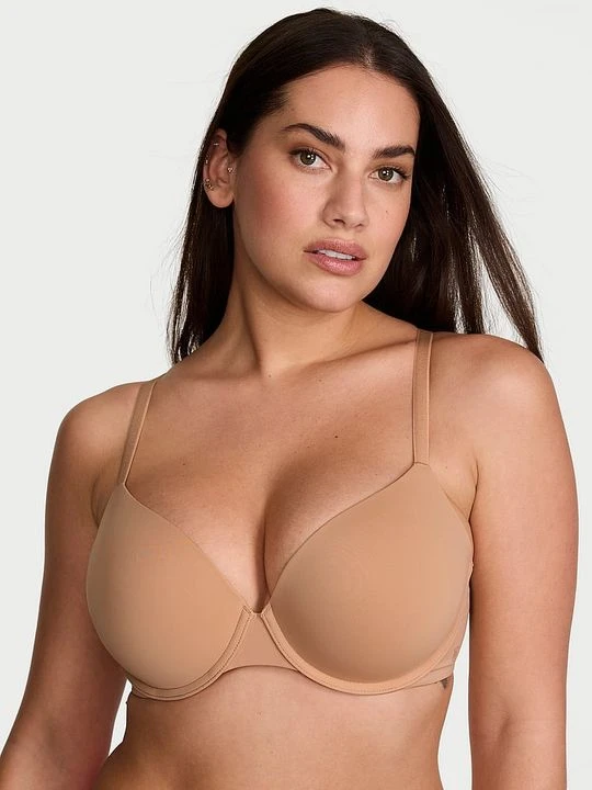 Zdjęcie produktu T-shirt Biustonosz push-up Perfect Shape Smooth Victoria's Secret Beżowy