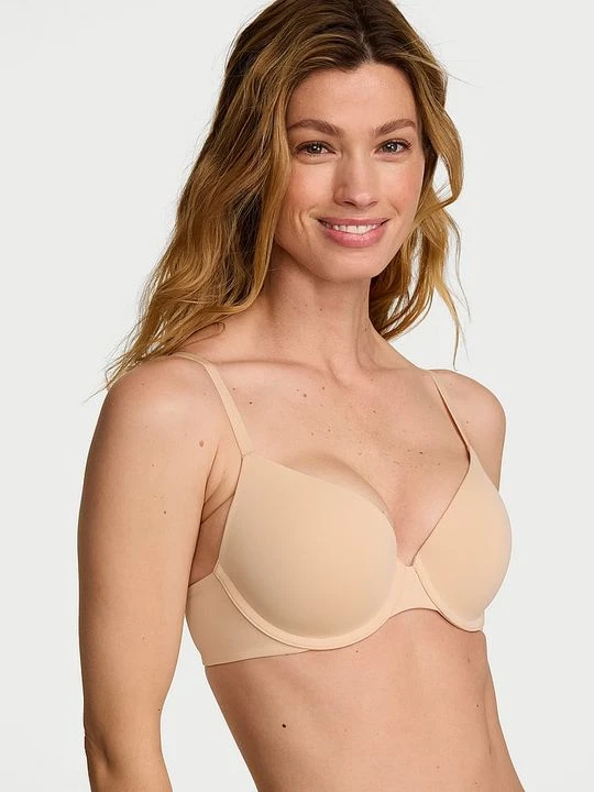 Zdjęcie produktu T-shirt Biustonosz push-up Perfect Shape Smooth Victoria's Secret Beżowy