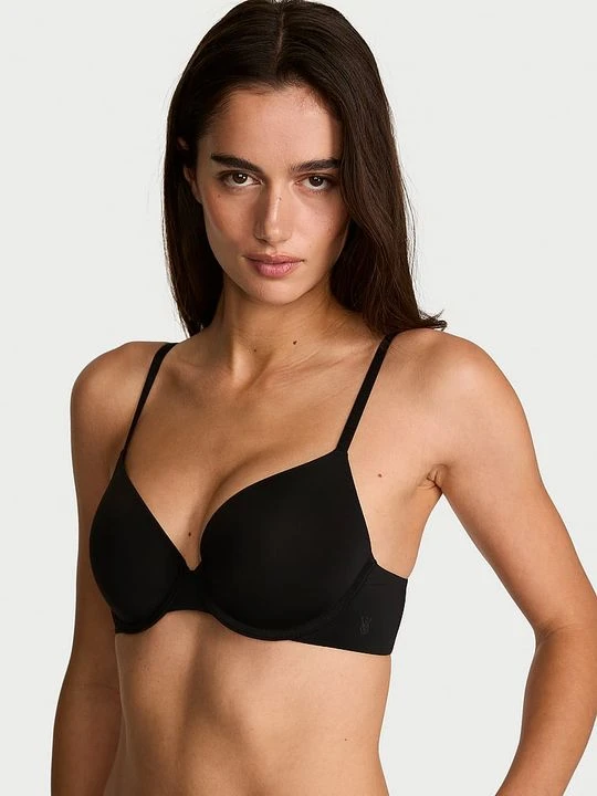Zdjęcie produktu T-shirt Biustonosz push-up Perfect Shape Smooth Victoria's Secret Czarny
