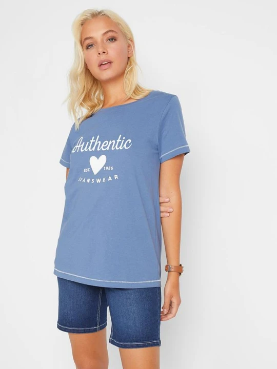 Zdjęcie produktu T-shirt BonPrix niebieski