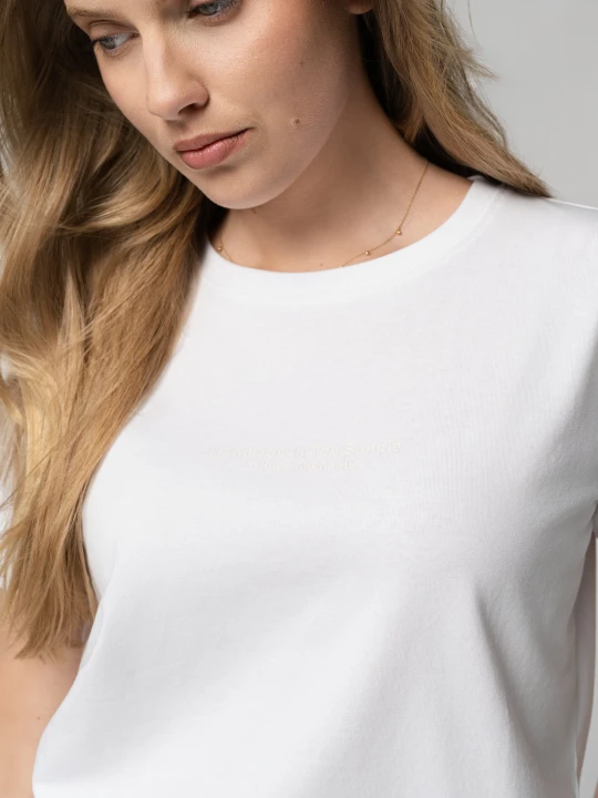 Zdjęcie produktu T-shirt boxy T-ENJOY Volcano Biały