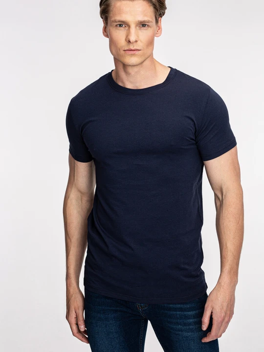 Zdjęcie produktu T-shirt CLAUDIO TSGS000075 Giacomo Conti granatowy