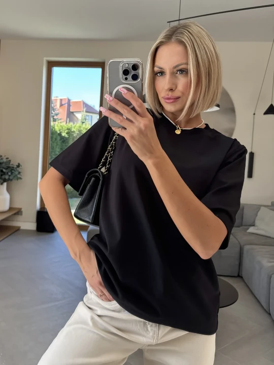 Zdjęcie produktu T-shirt Czarny Casual ClothStore