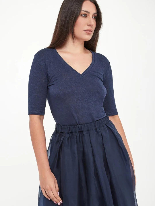 Zdjęcie produktu T-shirt damski lniany Opzione WEEKEND MAX MARA