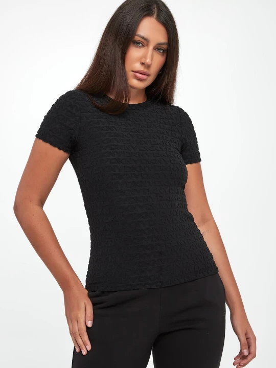 Zdjęcie produktu T-shirt damski logowany DKNY