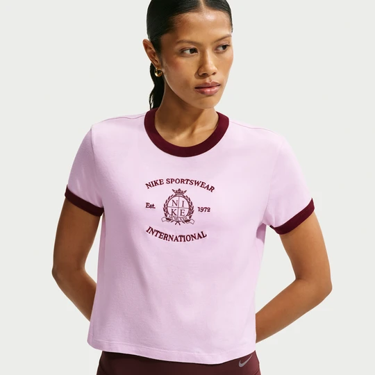 Zdjęcie produktu T-shirt damski Nike Ringer - Fiolet