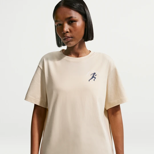 Zdjęcie produktu T-shirt damski oversize Nike Classic - Brązowy
