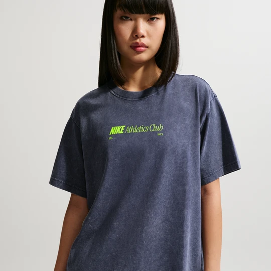 Zdjęcie produktu T-shirt damski oversize Nike Classic - Niebieski