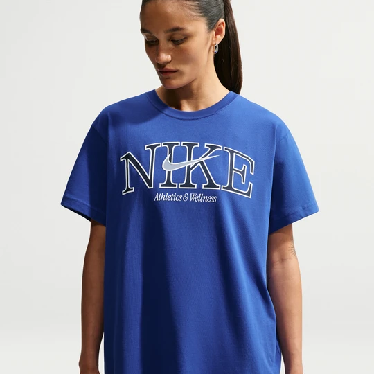 Zdjęcie produktu T-shirt damski oversize Nike Classic - Niebieski