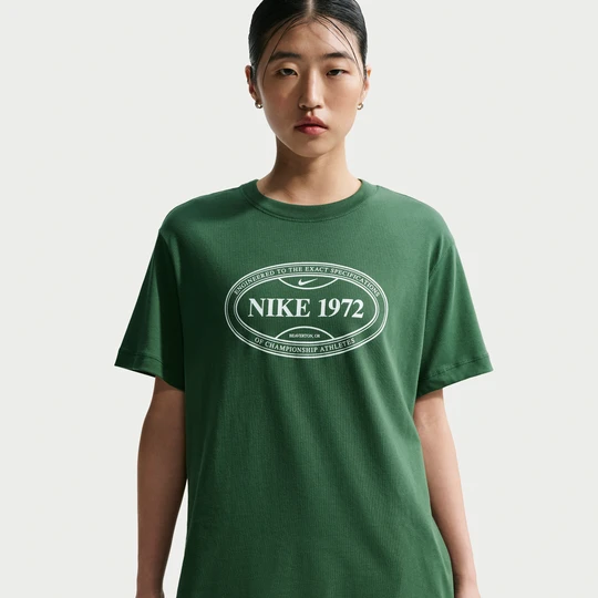 Zdjęcie produktu T-shirt damski oversize Nike - Zieleń