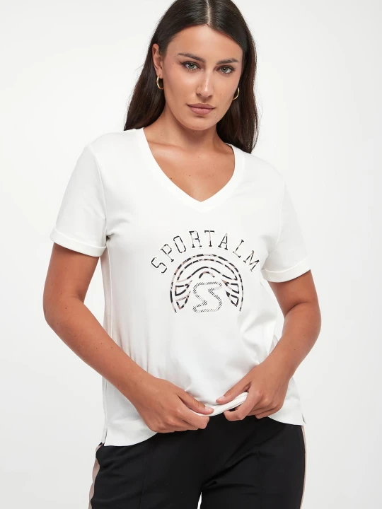 Zdjęcie produktu T-shirt damski z logo SPORTALM