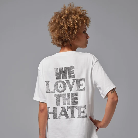 Zdjęcie produktu T-shirt damski z nadrukiem Dri-FIT Jordan Sport - Biel