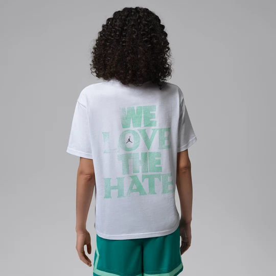Zdjęcie produktu T-shirt damski z nadrukiem Dri-FIT Jordan Sport - Biel