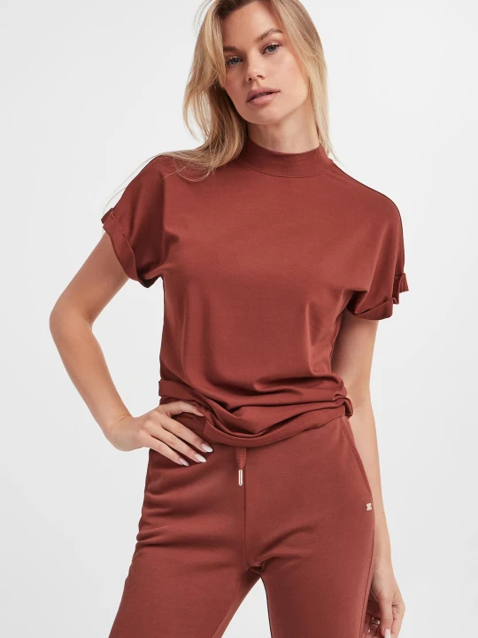 Zdjęcie produktu T-shirt damski ze stójką JOOP!