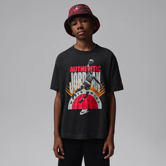 Zdjęcie produktu T-shirt dla dużych dzieci Authentic Jordan - Czerń