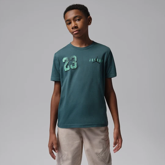 Zdjęcie produktu T-shirt dla dużych dzieci Brooklyn Varsity Jordan - Niebieski