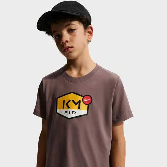 Zdjęcie produktu T-shirt dla dużych dzieci Dri-FIT Kylian Mbappé - Brązowy Nike