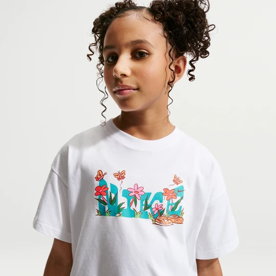 Zdjęcie produktu T-shirt dla dużych dzieci (dziewcząt) Nike - Biel