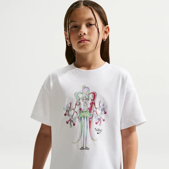 Zdjęcie produktu T-shirt dla dużych dzieci (dziewcząt) Nike - Biel
